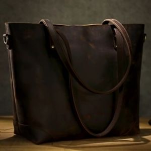 montana hudson vintage eva leather tote bolsa